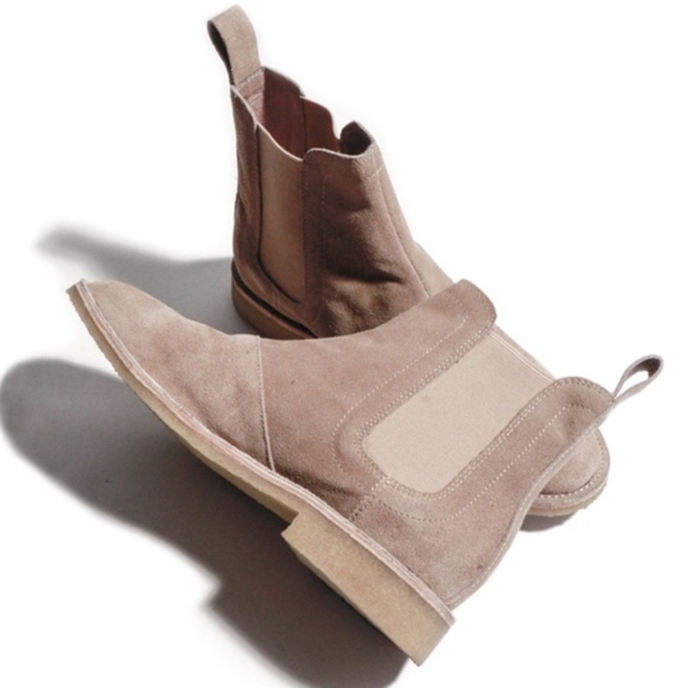Eivil Regime men's Tan Suede Leather Clyde Boot Slip On Chukka Style Shoe Brando - Picture 1 of 7